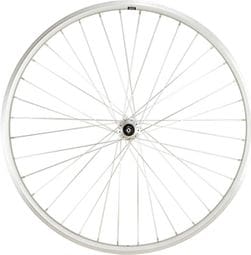 Roue vtc 28  ar blocage jante argent mach1 er10. moy.miche mag.a visser 5/6/7v v-brake 36t