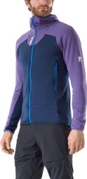 Millet Kamet Grid Hoodie aus Fleece, blau/violett, für Herren