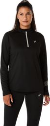 Haut 1/2 zip Asics Icon Noir Femme