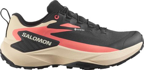 Chaussures Trail Salomon Genesis GTX Noir/Rose Femme