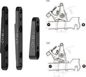 F-5 / Compatible avec FM  Compatible avec disque avant 140mm /160mm rotor