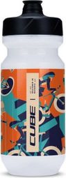 Bidon CUBE Flow 500 bleu orange