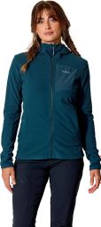 RAB Tecton Hoody fleece, blauw, dames 