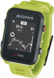 Producto Reacondicionado - Reloj GPS Sigma iD.TRI Verde Fluo