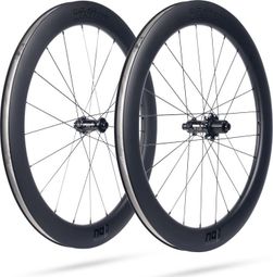 Coppia di ruote Vision SC 60 SL 700 mm | 12x100 - 12x142 mm | CenterLock | Nero