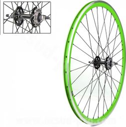 ROUE ARRIERE VELOX 700C FIXIE VERTE ALU MOYEU FLIP FLOP