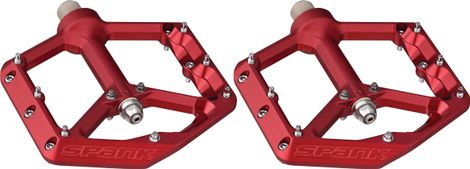 Spank Oozy Reboot Red Flat Pedals