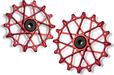 Paire de Galets de Dérailleur Garbaruk pour Sram GX/XO/XX Eagle 12v Rouge