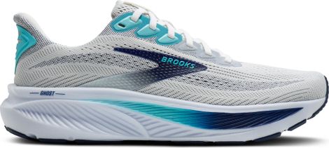 Brooks Ghost 17 hardloopschoenen wit/blauw heren