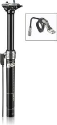 XLC SP-T10 Zadelpen met Externe Passage Bediening Zwart (Met Bediening)