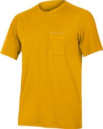 T-Shirt Technique Endura GV500 Foyle Moutarde Jaune