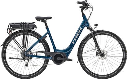 Vélo de Ville Électrique Trek Verve+ 1 Lowstep Shimano Altus 8V 500 Wh Bleu 2022