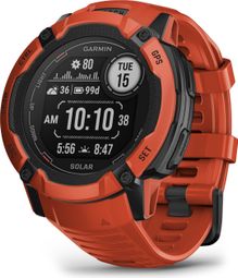 Montre GPS Garmin Instinct 2X Solar Rouge Flame