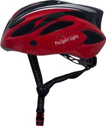 Casque de vélo - Femmes/Hommes - Noir/Rouge