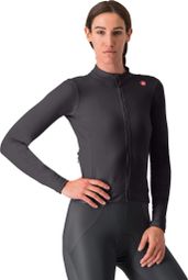 Castelli Espresso Thermal Schwarzes Langarmtrikot für Frauen