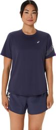 Asics Icon Kurzarm Trikot Blau Damen