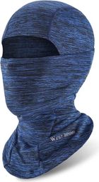 Cagoule Visage Complet Protection Chaude Rayures Bleues