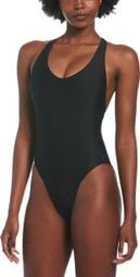 Traje de baño de una pieza Nike Swim Fusion Back Negro para mujer
