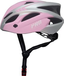 Casque de vélo homme/femme rose et gris