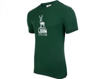 Camiseta de manga corta LeBram Deer verde oscuro