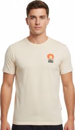 Rubb'r Take it Easy Kurzarm T-Shirt Beige