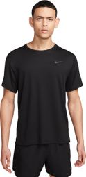 Heren Nike UV Miler Jersey met korte mouwen Zwart