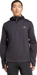 Adidas Performance Own the Run Winterized Zwart Heren 1/2 Zip Thermo Top