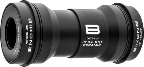 Eje de pedalier externo Bikone DCTech PF46 (PF30) de cerámica para Shimano, negro