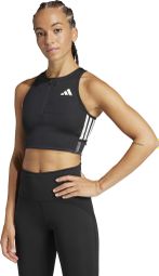 Adidas Performance Adizero Crop Nero Donna 1/2 Zip Crop Top