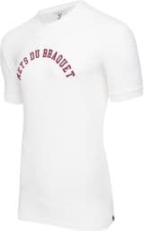 Camiseta LeBram Mets du Braquet Marshmallow manga corta blanca