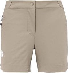 Pantalón Corto Mijo Ubic Stretch Beige Mujer