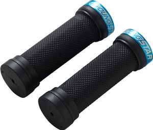 Pair of Reverse Youngstar Single Lock-On Grips Black / Blue