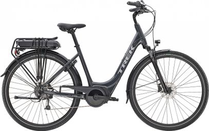 Vélo de Ville Électrique Trek VVerve+ 1 Lowstep Shimano Altus 8V 300 Wh Noir 2022