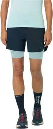 Salomon S/LAB Ultra 2-in-1 Shorts Blau Damen