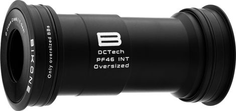 Eje de pedalier sobredimensionado Bikone DCTech PF46 (BB386/392 EVO) para Shimano, negro