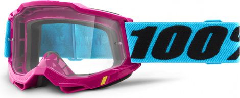 100% ACCURI Maske 2 | Blau Schwarz Lefleur | Klare Brille