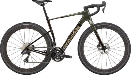 Vélo de Gravel Cannondale Topstone Carbon LTD Shimano GRX Di2 12V 700 mm Marron/Vert