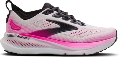 Brooks Glycerin GTS 23 Running Shoes, White/Pink, Women's