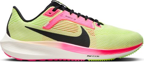 Zapatillas de running nike air zoom pegasus 40 hakone - amarillo rosa