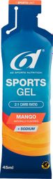 Gel énergétique 6d SPORTS GEL Mangue 6 X 45 ML