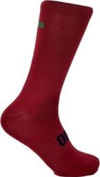 Chaussettes de Cyclisme Hautes Respirantes Brodées Classy Evo II Mooquer Bordeaux