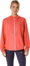 Veste coupe-vent Asics Core Run Corail Femme