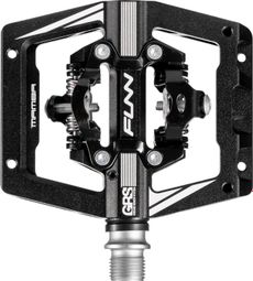 Pair of Automatic Pedals with Cages Funn Mamba S Double Side GRS Black