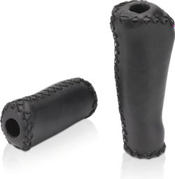 Paire de Grips XLC GR-G11 Rétro 135/92 mm Noir