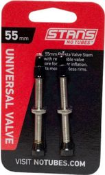 Tubeless Valves Presta 55mm Aluminium 2 Unités.