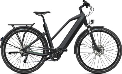 VTC Électrique O2 Feel iSwan Explorer Mid 6.2 Shimano Alivio 9V 540 Wh 27.5'' Noir Intense