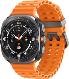 Samsung Galaxy Horloge Ultra Connected Horloge Titanium Grijs Oranje