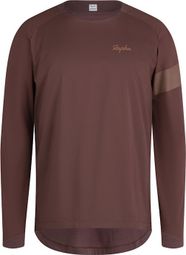 Maglia a maniche lunghe Rapha Trail Windblock Marrone