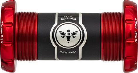 Chris King ThreadFit 30 68 / 100mm Bottom Bracket Red