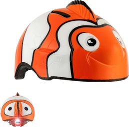 Casque de Vélo pour enfants| Poisson Clown Orange| Crazy Safety| Certifié EN1078